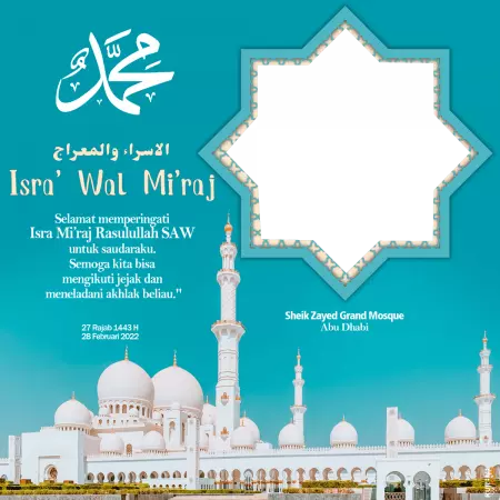 Selamat Memperingati Isra Miraj 1443 Hijriah