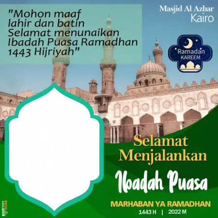 Twibbon Puasa Ramadhan 1443 Hijriah 