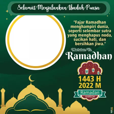 Twibbon Tema Puasa Ramadhan 1443 Hijriah 1