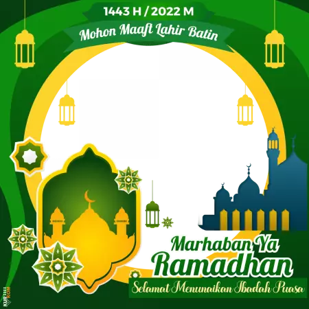 Twibbon Tema Puasa Ramadhan 1443 Hijriah 6