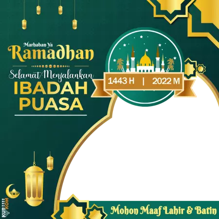 Twibbon Bertema Puasa Ramadhan 1443 Hijriah 
