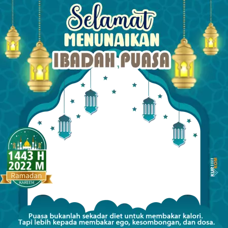 Twibbon Puasa Ramadhan 1443 Hijriah