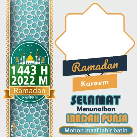 Twibbon Tema Puasa Ramadhan 1443 Hijriah/2022 M