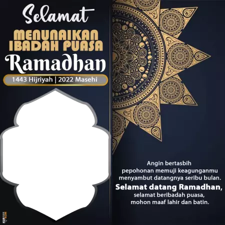 Twibbon Bertema Puasa Ramadhan 1443 Hijriah 2