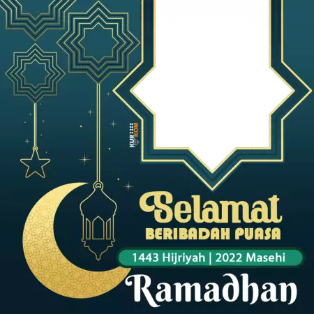 Twibbon Bertema Puasa Ramadhan 1443 Hijriah 5