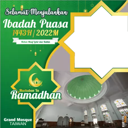 Twibbon Puasa Ramadhan 1443 Hijriah Berlatar Hongkong dan Taiwan