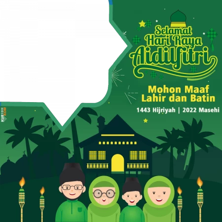 Twibbon Lebaran 2022 (1 Syawal 1443 Hijriah)