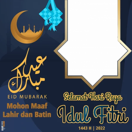 Twibbon Hari Idul Fitri 1443 Hijriyah/2022 Masehi