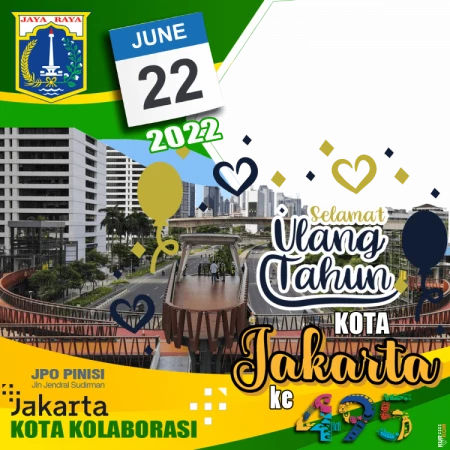 Twibbon HUT DKI Jakarta Ke-495 Tahun