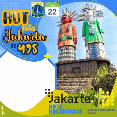 Twibbon HUT DKI Jakarta Ke-495 Tahun