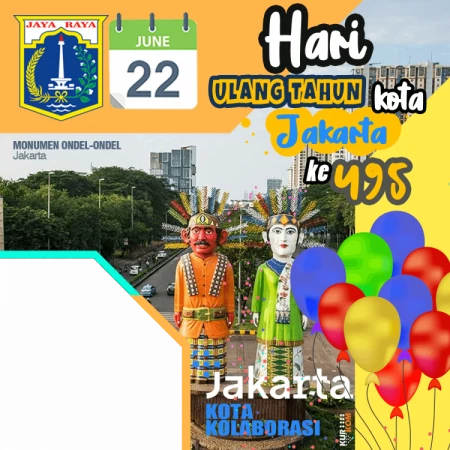 Twibbon HUT DKI Jakarta Ke-495 Tahun