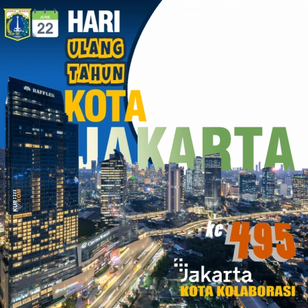 Twibbon HUT DKI Jakarta Ke-495 Tahun