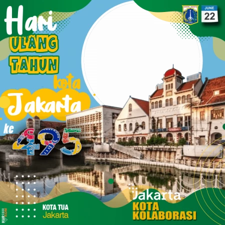 Twibbon HUT DKI Jakarta Ke-495 Tahun