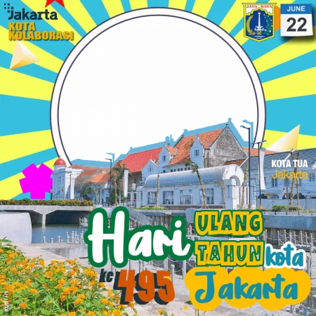 Twibbon HUT DKI Jakarta Ke-495 Tahun