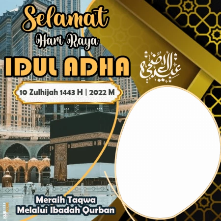 Twibbon Idul Adha 1443 H/2022 M Edisi Mekah