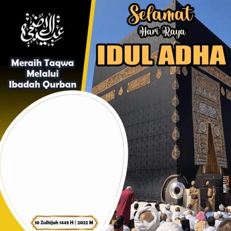 Twibbon Idul Adha 1443 H/2022 M Edisi Mekah