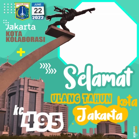 Twibbon HUT Kota Jakarta 2022 