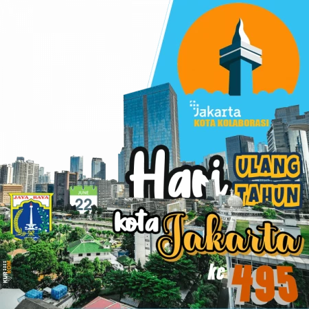 Twibbon HUT Kota Jakarta 2022 