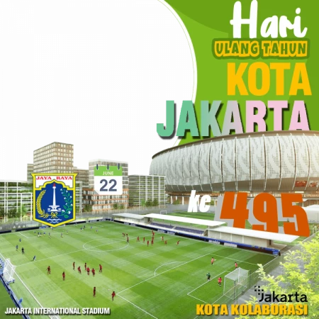 Twibbon HUT Kota Jakarta 2022 