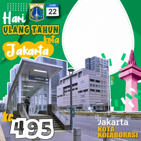 Twibbon HUT Kota Jakarta 2022 