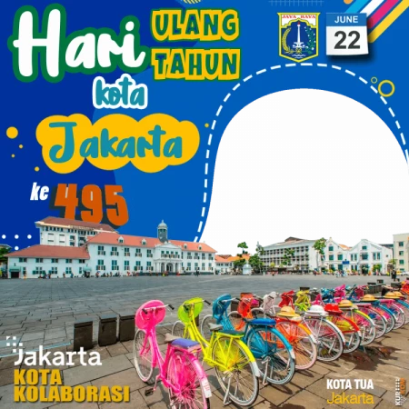 Twibbon HUT Kota Jakarta 2022 