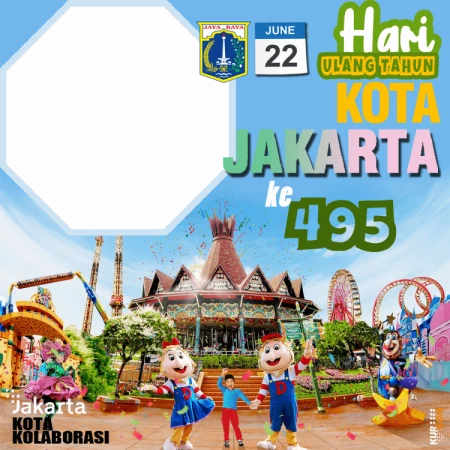 Twibbon HUT Kota Jakarta 2022 