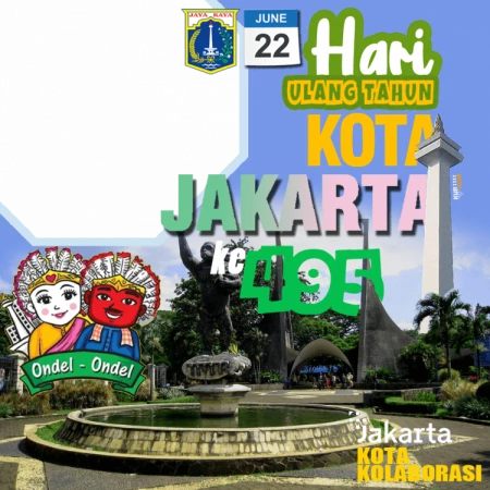 Twibbon HUT Kota Jakarta 2022 