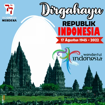 Twibbon HUT RI Ke-77 Tema Keindahan Alam Indonesia