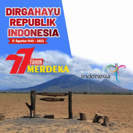 Twibbon HUT RI Ke-77 Tema Keindahan Alam Indonesia