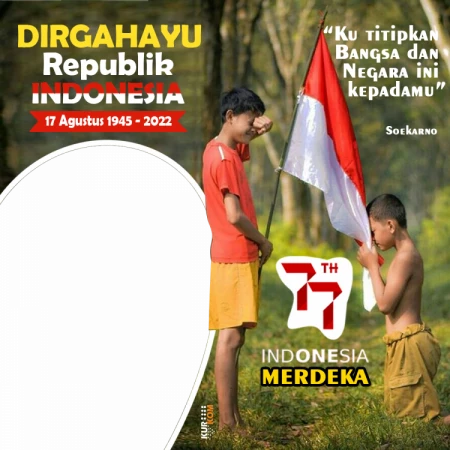 Twibbon 17 Agustus 2022 Tema Hormat Bendera Indonesia