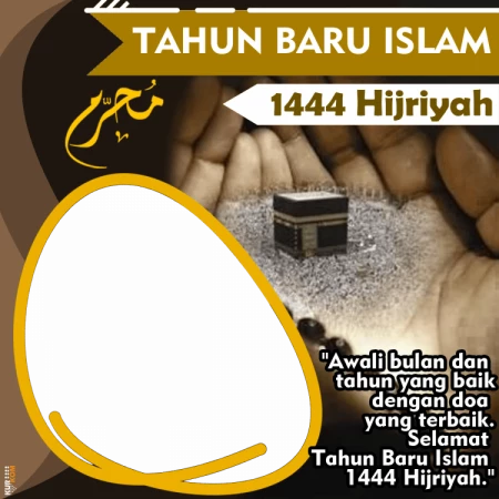 Twibbon Tahun Baru Islam 1444 Hijriyah Latar Mekah 