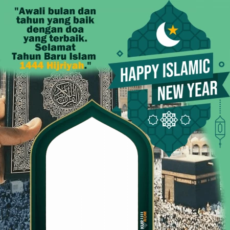 Twibbon Tahun Baru Islam 1444 Hijriyah Latar Mekah