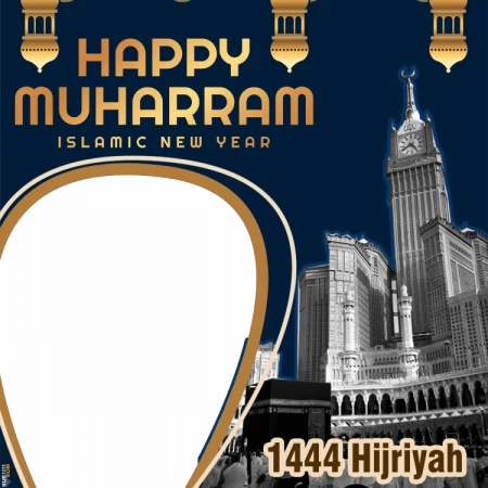 Twibbon Tahun Baru Islam 1444 Hijriyah Latar Mekah