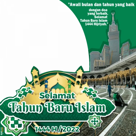 Twibbon Tahun Baru Islam 1444 Hijriyah Latar Mekah