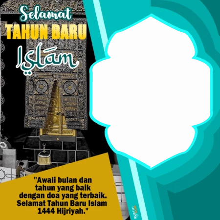 Twibbon Tahun Baru Islam 1444 Hijriyah Latar Mekah