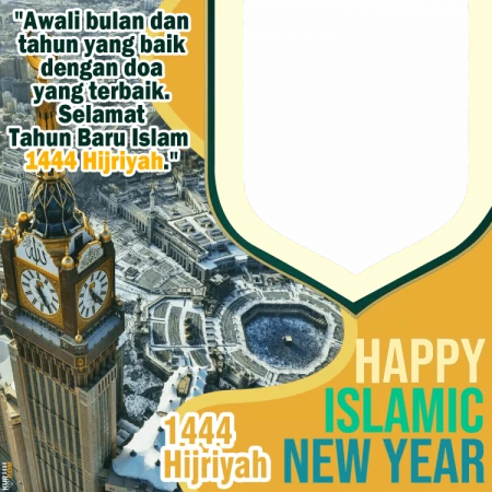 Twibbon Tahun Baru Islam 1444 Hijriyah Latar Mekah 