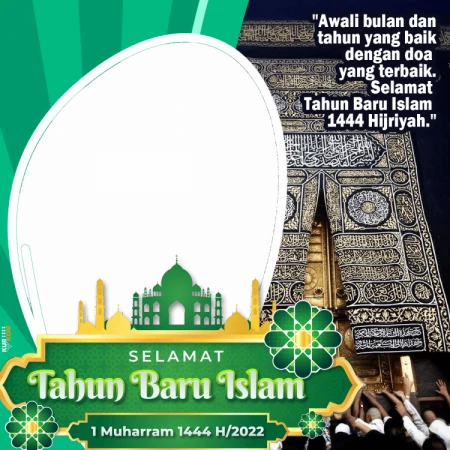 Twibbon Tahun Baru Islam 1444 Hijriyah Latar Mekah