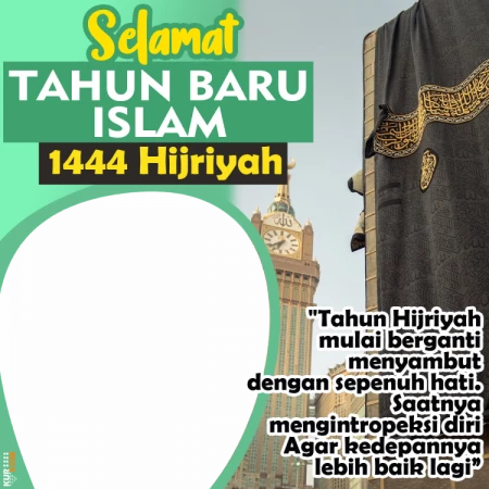 Twibbon Tahun Baru Islam Latar Mekah