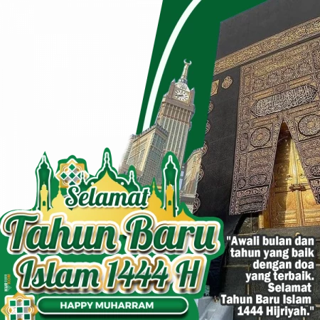 Twibbon Tahun Baru Islam 1444 H Hijau