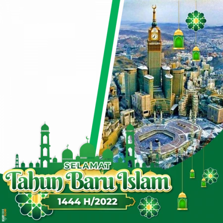 Twibbon Tahun Baru Islam Hijau 1444 H