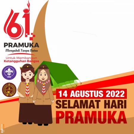 Twibbon Hari Pramuka 14 Agustus