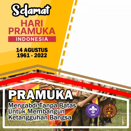 Twibbon Hari Pramuka 14 Agustus