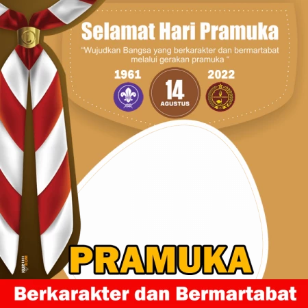 Twibbon Hari Pramuka 14 Agustus