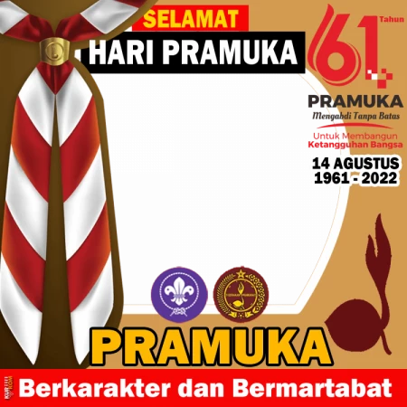 Twibbon Hari Pramuka 14 Agustus