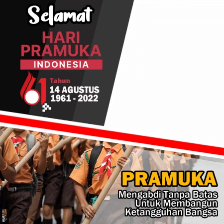 Twibbon Hari Pramuka 14 Agustus