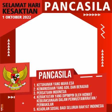 Twibbon Memperingati Hari Kesaktian Pancasila 01 Oktober 2022