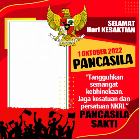 Twibbon Memperingati Hari Kesaktian Pancasila 01 Oktober 2022