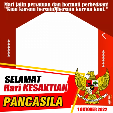 Twibbon Memperingati Hari Kesaktian Pancasila 01 Oktober 2022