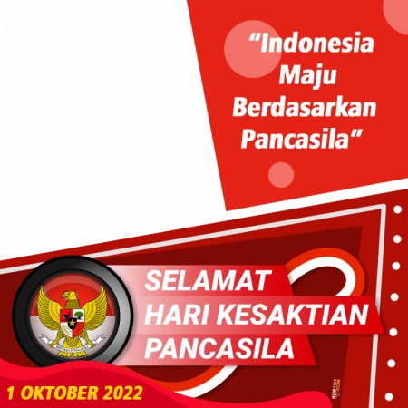 Twibbon Kesaktian Pancasila Indonesia Maju