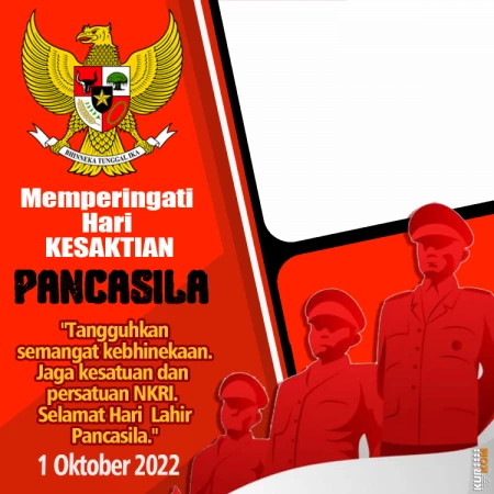 Twibbon Kesaktian Pancasila Tema Pahlawan